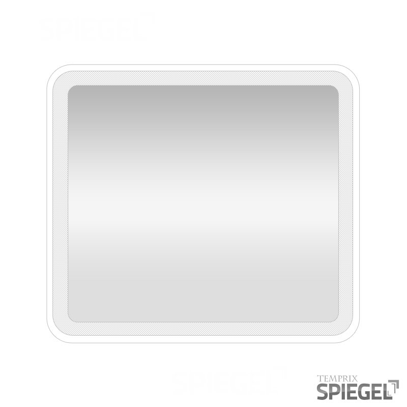 Badezimmerspiegel mit Beleuchtung Prego white II