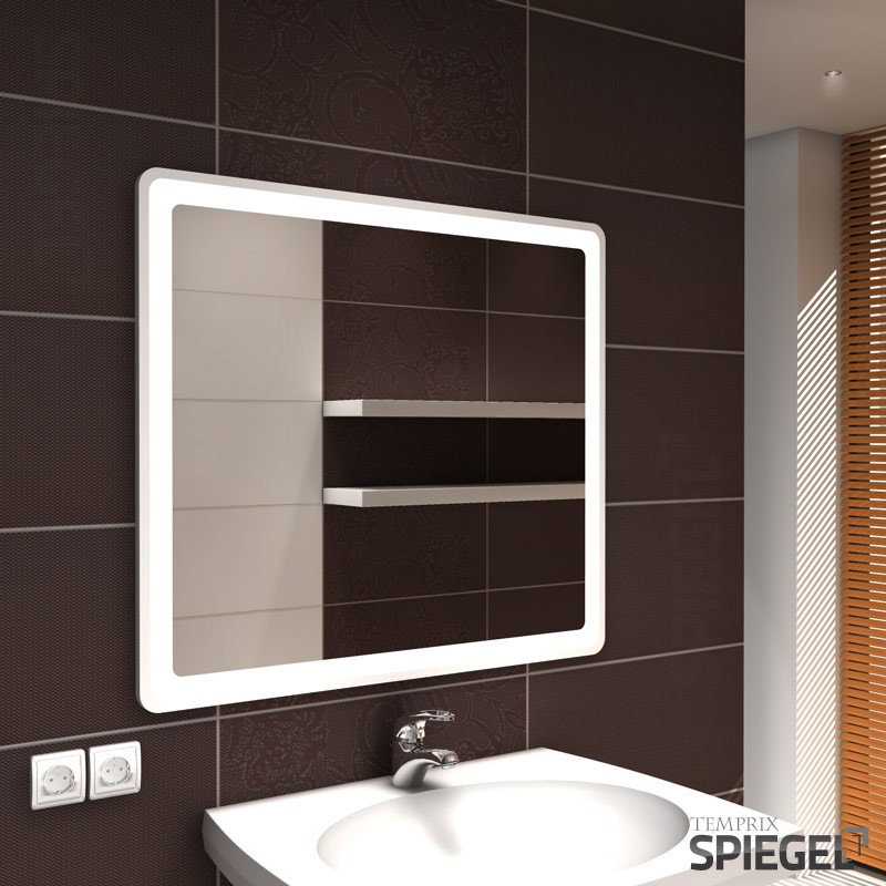 Badezimmerspiegel mit Beleuchtung Prego white II